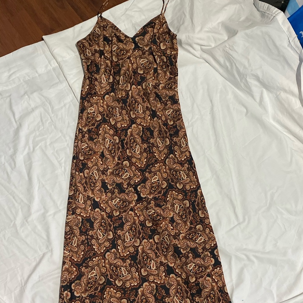 Nili Lotan Long Paisley Dress